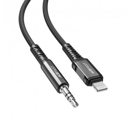 ACEFAST  AUX Lightning to 3.5mm aluminum alloy audio cable 1.2M/3.9FT SPACE GREY
