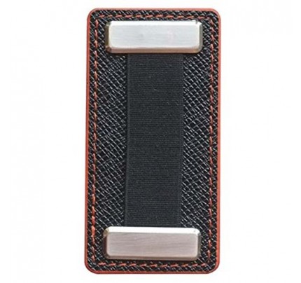 Nobiggi Metal Finger Strap for Mobiles - Black/Orange
