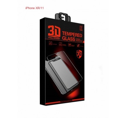 ROFI. Tempered Glass 3D MIX iPhone XR/11 Black 