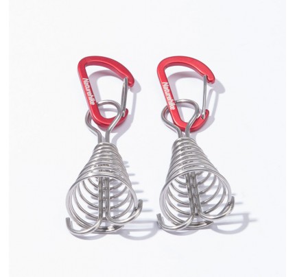 Naturehike lightweight fishbone floor spring nail red-Hook type
