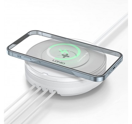 5-in-1 LDNIO 32W Desktop Charging Station with 15W Qi Wireless Charger & 20W USB-C 