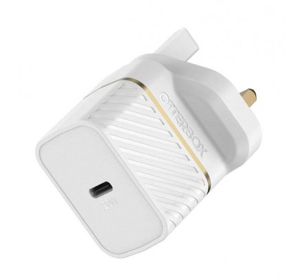 OtterBox UK Wall Charger 20W – 1X USB-C 20W USB-PD (White)