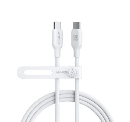 Anker 544 USB-C to USB-C Cable 140W (Bio-Based) (1.8m/6ft) -White