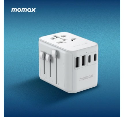 Momax 1-World PD35W 5 ports + AC Travel Adapter (White)