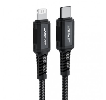 Acefast Charging Data Cable  USB-C to Lightning 1.2m black