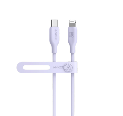 Anker 542 USB-C to Lightning Cable (Bio-Based) (0.9m/3ft) -Violet
