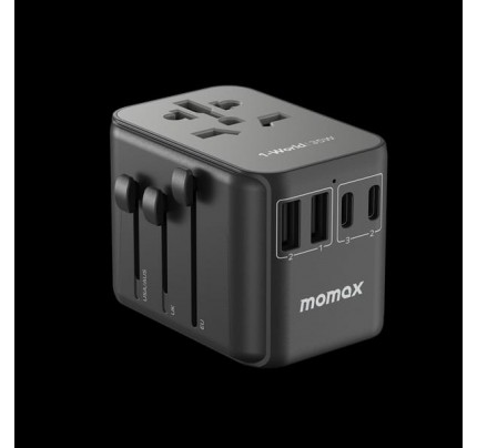 Momax 1-World PD35W 5 ports + AC Travel Adapter (Black)