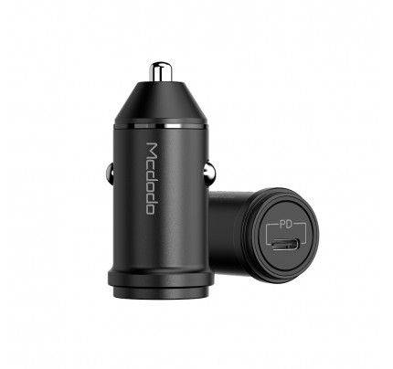 mcdodo bullet series type c 20w PD car charger black 