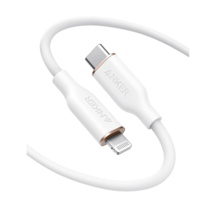 Anker PowerLine III Flow USBC to Lightning (0.9/3ft) - White