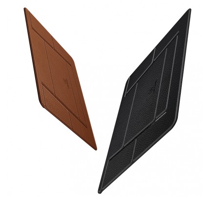 USAMS Laptop Leather Foldable Holder brown