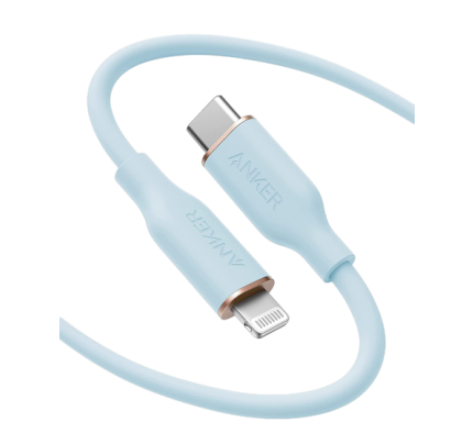 Anker PowerLine III Flow USB-C to Lightning (0.9m/3ft) -Blue