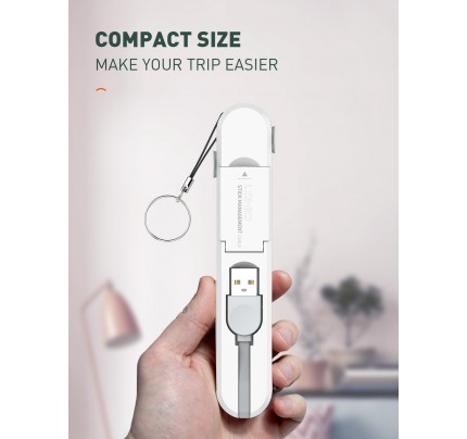 Ldnio 3-in-1 Charging Cable with Keychain