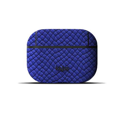 kajsa Jacket Genuine Leather Pearl Pattern AirPods Pro Blue