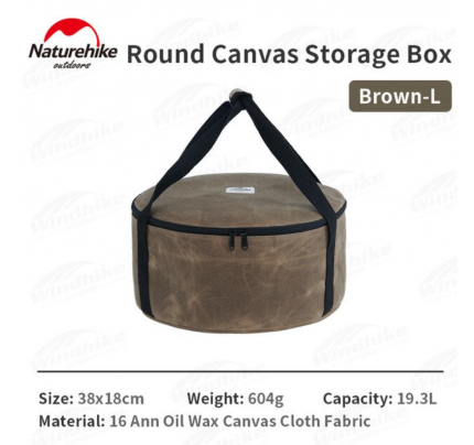 Naturehike Round camping storage box 19.3L Brown / L