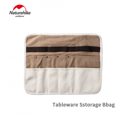 Naturehike Tableware Storage Bag Portable Outdoor Picnic Chopsticks Straw Knife and Fork Spoon Bag camel