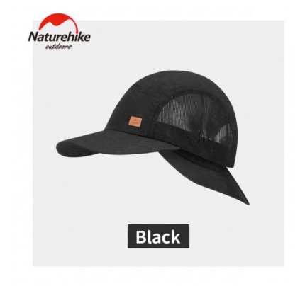 Naturehike Front and Rear Double BrimCap Anti-UV UPF50 Fishing Cap Sun Protection Shading Double-Brimmed Baseball Cap Black