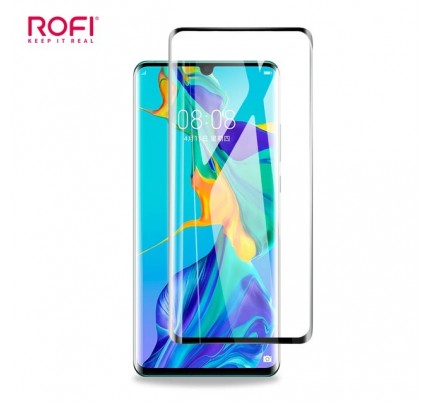ROFI. 2.5D Full Cover Glass (2in1) P30 Pro (Full Glue) Black 