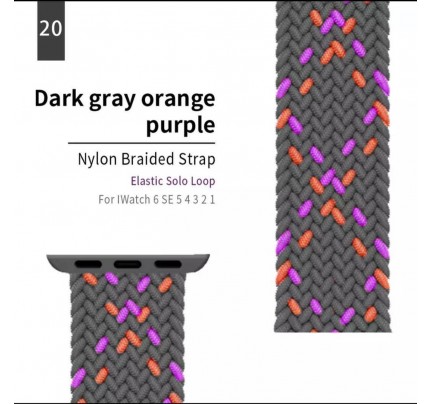 apple watch band 42/44mm grey and purple
