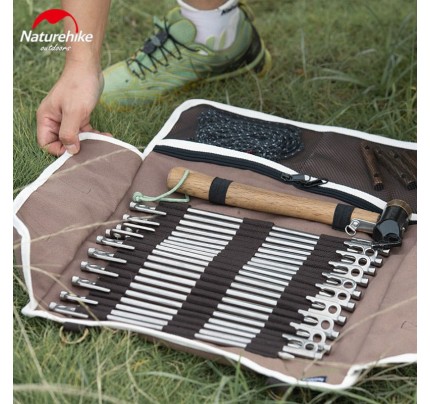 Naturehike ground nail storage bag Brown/largel size