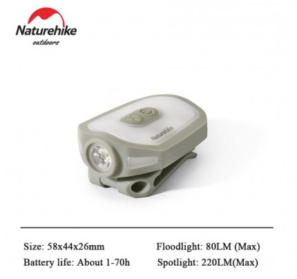 Naturehike USB Charge LED Headlamp Camping Headlight Outdoor Light Waterproof Headlights Go Fishing Head Wear Light green