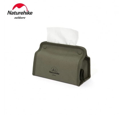 Naturehike Paper storage box canvas outdoor camping household storage bag dining table tea table drawer box Army green