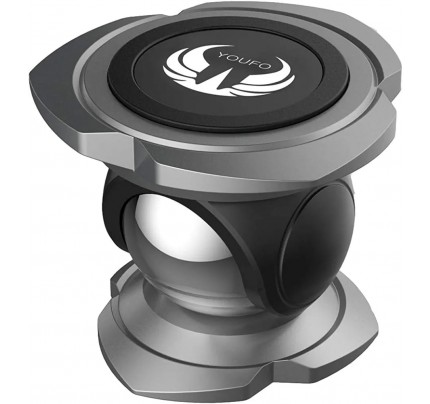 YOUFO Universal Magnetic Car Phone Holder Dashboard Phone Mount Black