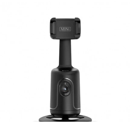 AUTO FACE TRACKING SELFIE STICK 360  ROTATION TRIPOD BLACK
