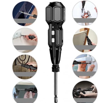 Cordless Screwdriver 3.6v manual and auto with led black