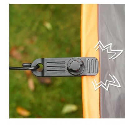 MRM  BRO Outdoor Accessories Tarp Reusable Tool Camping Clamp Buckle Duty Tarpaulin Clip Heavy Tent 4PCS Camping & Hiking black