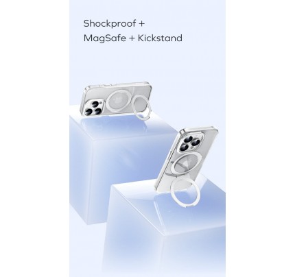 MOMAX CaseForm FLIP Magnetic case iPhone 15 Pro (Transparent)