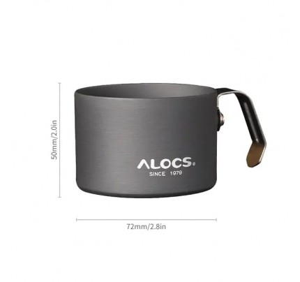 ALCOS coffee cup 150ml  Aluminum Camping Drink Water Tea Cup