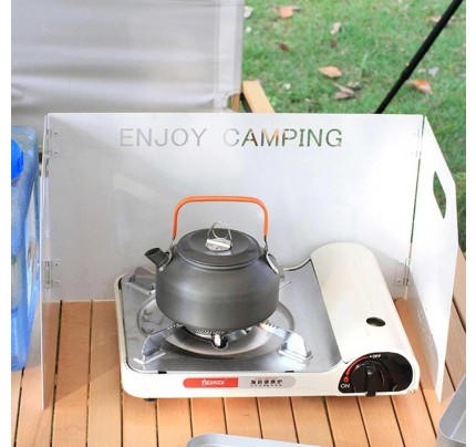 campingmoon iron windshield 95*25cm white