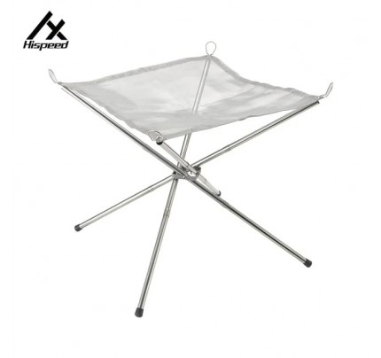 HISPEED Camping Portable Fire Pit Stainless Steel