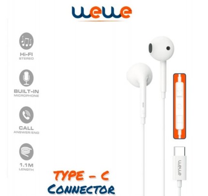 wewe headphone type-c white