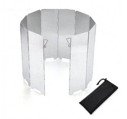 10pcs Portable Outdoor Camping Gas Cooker Stove Wind Screen, Anti-Thermal Camping Stove Windshields For Picnic Cooking