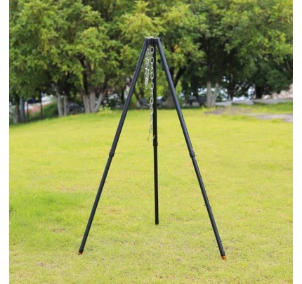 Hanging Campfire Triangle Pot Bracket for cooking outdoor