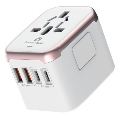 phone planet universal adaptor 20w quick charger white