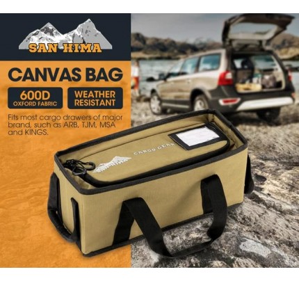 SAN HIMA Weather Resistant Camping 4WD Tough Canvas Storage Bag Car Organizer fit Cargo Drawer