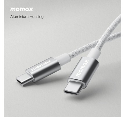 MOMAX Elite 60W USB-C Cable 1.5m (White)
