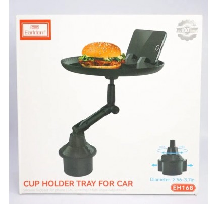 Earldom cup holder tray car blach (9705)