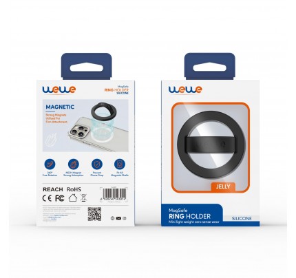 WEWE GRIP JELLY MAGSAFE RING HOLDER BLACK (75145)