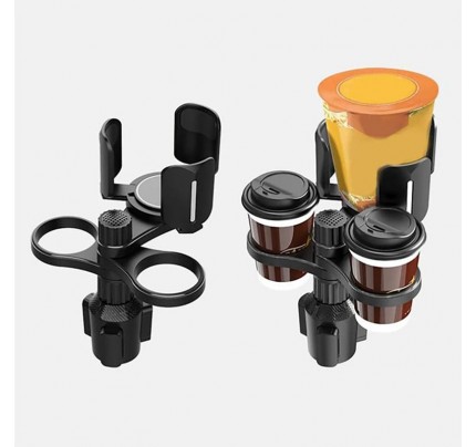DRINK CUP BASE WITH ADJUSTABLE CAR CUP HOLDER BLACK (9902)