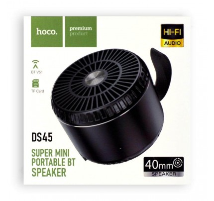HOCO SUPER MINI PORTABLE BT SPEAKER 40MM BLACK (10204)
