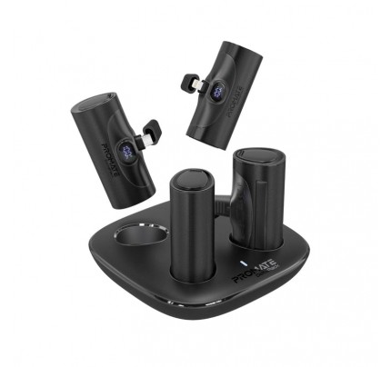 PROMATE 4 PIECES 5000Mah powerbank set Charging base kit (10616)