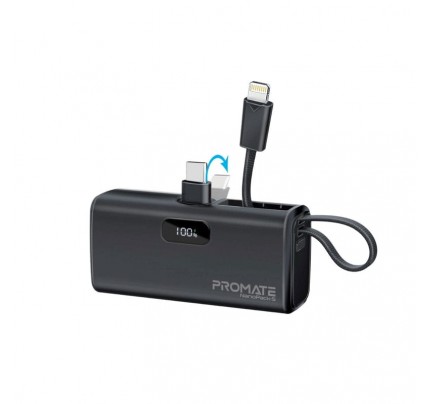 PROMATE POWER BANK 500MAH 20W BLACK (10623)