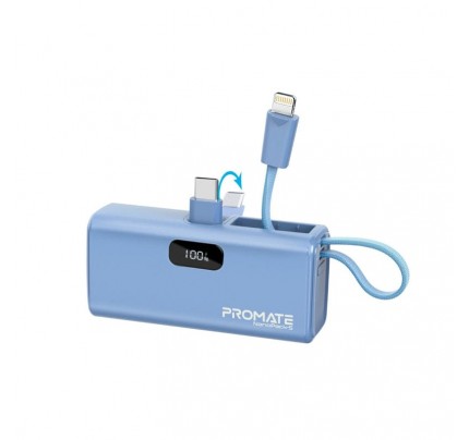 PROMATE POWER BANK 500MAH 20W BLUE (10624)