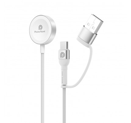 NEW Phone Planet wirless watch charger 1.2m white(11209)