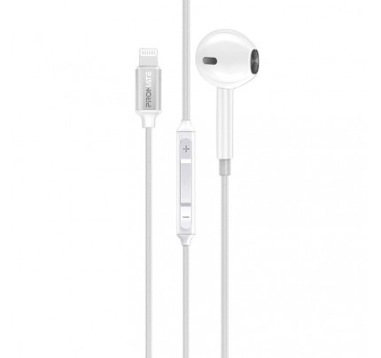 PROMATE mfi lightning single earphone white(10675)