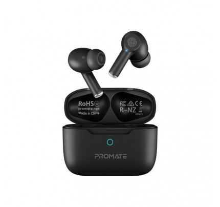 promate high-definition ANS TWS EARPHONES with INTELLITOCH BLACK (10694)