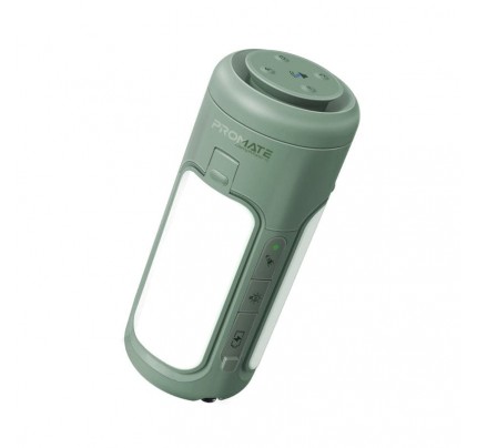 PROMATE Multifunctional camping kit with LED Light 6000mAH POWER BANK Bluetooth speaker(106116)